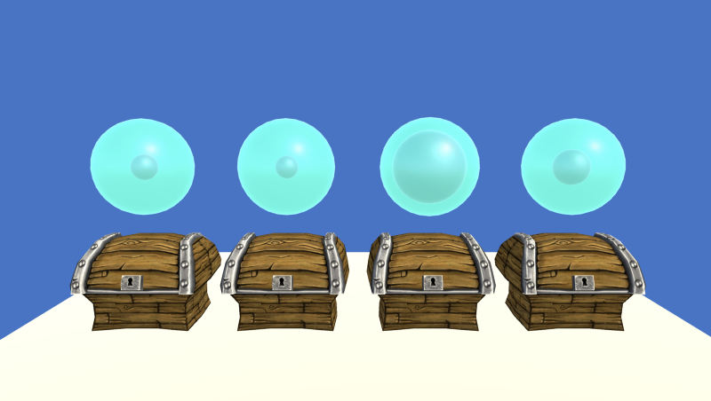 As a first toy problem, can we learn which of these chests has the biggest chance of containing a reward