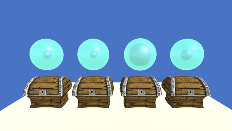 As a first toy problem, can we learn which of these chests has the biggest chance of containing a reward